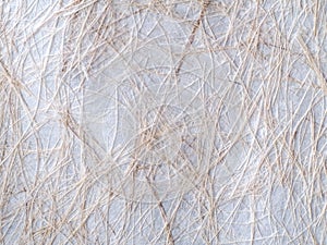 Close-Up of Handmade Paper Texture: A Nature-Inspired Background with Organic Fiber and Leaf Detail