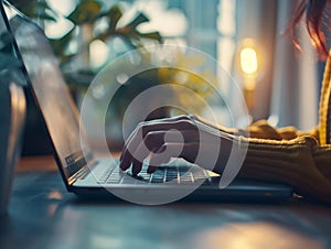 Cozy Evening Work from Home