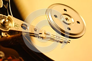 Close-Up of Harddrive/Harddisc