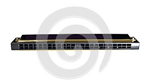 Harmonica isolated on white background,