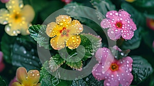Close up of harmony\'s slinky pink flowers, AI Generated