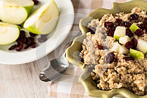 Close Up Healthy Oatmeal Breakfast Cereal