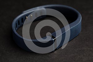 Close up of heart rate watch band