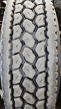 Close up of heavy duty tires