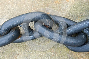 Close up of heavy metal chain