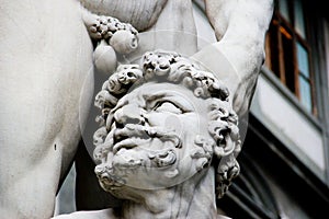 Close up of Hercule and Cacus, Florence, Italy