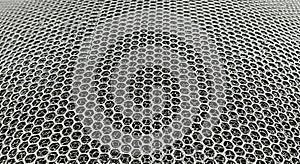 Close-up of Hexagonal Mesh Texture