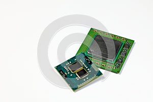 Close up of High performance CPU or central processor unit or Computer processor.