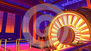 A close-up of a high-precision industrial machine showcasing advanced technology