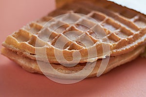 A close up of Hong Kong-style grid cake