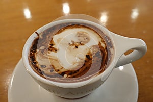 Close-up hot beverage hot chocolate