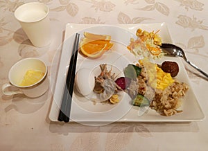 Close-up of Hotel Buffet Breakfast