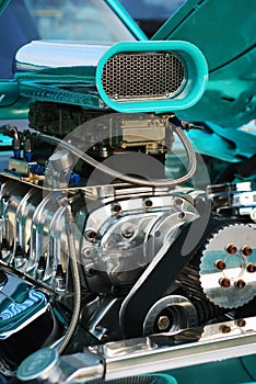 Close-up of Hotrod Engine