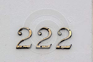 Close Up House Number 222 At Amsterdam The Netherlands 8-2-2022