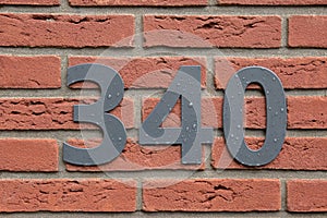 Close Up House Number At Bilthoven The Netherlands 7-10-2020