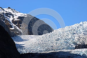 Close up of ice, Franz Josef Glacier, New Zealand