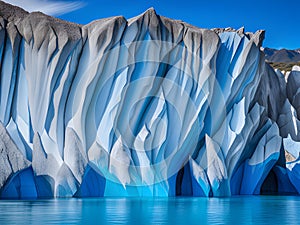 close up ice glacier in iceland