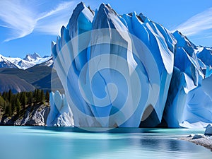 close up ice glacier in iceland