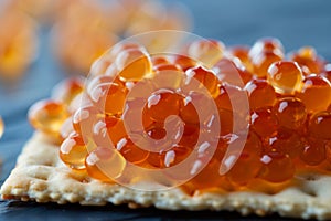 Herring Roe on Cracker
