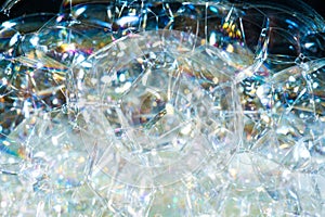 Close-up image of bubbles in water..