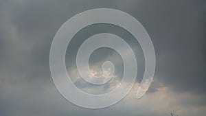 Close-up image of dramatics blue sky background