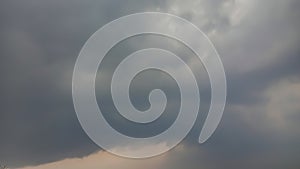 Close-up image of dramatics blue sky background