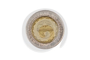Filipino ten piso coin isolated on a white background photo
