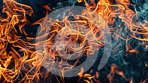the close up image of fire