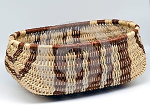 Close up image of home made wicker basket