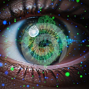 Digital eye reflection