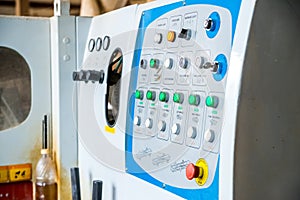 Modern milling machine at joinery