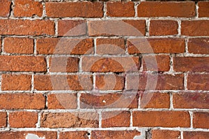 Close-up image of an old brick wall.