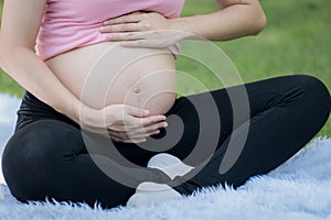 Close-up Image of pregnant woman