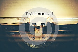 Close up image of typewriter keys