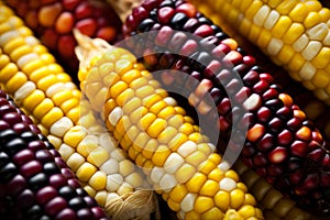 Close-up of the Indian flint corns