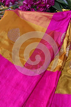 Close up of an Indian Saree design,Banarasi Saree