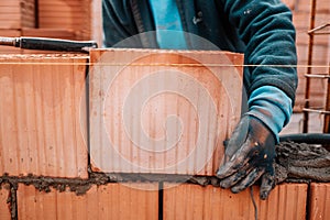 close up of industrial construction worker