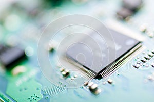 Close-up of a integrated circuit