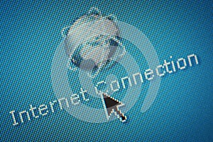 Close-up of internet connection