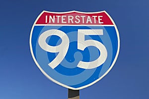 Close Up of Interstate Highway 95