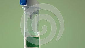 Close-up of intravenous infusion line, hospital patient, iv drip