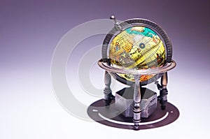 An ancient world globe