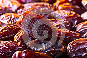 Close-up of juicy ripe dates