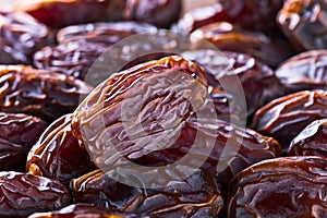Close-up of juicy ripe dates
