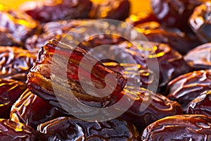 Close-up of juicy ripe dates