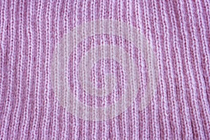 Close up of a knitted wool pattern