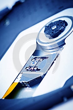 Close Up - Laser head lens of cd dvd dvdrw optical drive