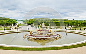 Latona fountain in the Gardens of Versailles Palace