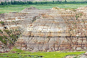 Drumheller Badlands Rock Strata, Dinosaur Provincial Park, Canada