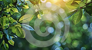 Close Up of Leafy Plant With Sun in Background